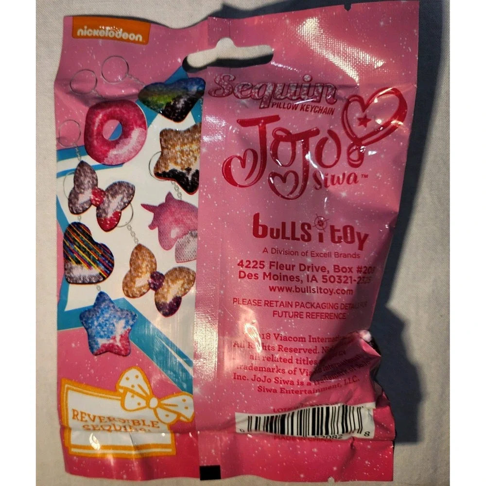 Nickelodeon JoJo Siwa 5 Mini Bow Set & Sequin Pillow Keychain Mystery Pack